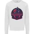 Astronaut Santa & Aliens Christmas Planets Xmas Mens Sweatshirt Jumper White