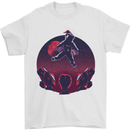 Astronaut Santa & Aliens Christmas Planets Xmas Mens T-Shirt 100% Cotton White