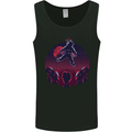 Astronaut Santa & Aliens Christmas Planets Xmas Mens Vest Tank Top Black