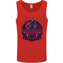 Astronaut Santa & Aliens Christmas Planets Xmas Mens Vest Tank Top Red