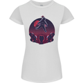Astronaut Santa & Aliens Christmas Planets Xmas Womens Petite Cut T-Shirt White