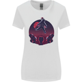 Astronaut Santa & Aliens Christmas Planets Xmas Womens Wider Cut T-Shirt White
