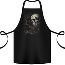 At One With Nature Skull Cotton Apron 100% Organic Black