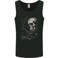At One With Nature Skull Mens Vest Tank Top Black