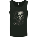 At One With Nature Skull Mens Vest Tank Top Black