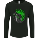 Athena Warrior With a Snake Greek Mythology Mens Long Sleeve T-Shirt Black