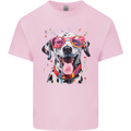 Atistic Dalmation Dog Kids T-Shirt Childrens Light Pink