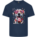 Atistic Dalmation Dog Kids T-Shirt Childrens Navy Blue