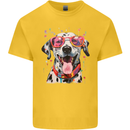 Atistic Dalmation Dog Kids T-Shirt Childrens Yellow