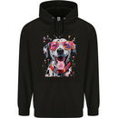 Atistic Dalmation Dog Mens 80% Cotton Hoodie Black