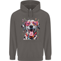 Atistic Dalmation Dog Mens 80% Cotton Hoodie Charcoal