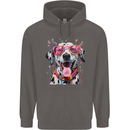 Atistic Dalmation Dog Mens 80% Cotton Hoodie Charcoal