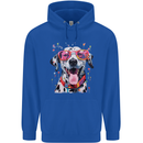 Atistic Dalmation Dog Mens 80% Cotton Hoodie Royal Blue