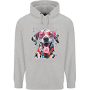 Atistic Dalmation Dog Mens 80% Cotton Hoodie Sports Grey