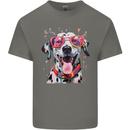 Atistic Dalmation Dog Mens Cotton T-Shirt Tee Top Charcoal