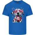 Atistic Dalmation Dog Mens Cotton T-Shirt Tee Top Royal Blue
