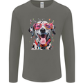 Atistic Dalmation Dog Mens Long Sleeve T-Shirt Charcoal