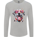 Atistic Dalmation Dog Mens Long Sleeve T-Shirt Sports Grey