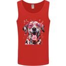 Atistic Dalmation Dog Mens Vest Tank Top Red