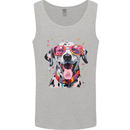 Atistic Dalmation Dog Mens Vest Tank Top Sports Grey