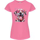 Atistic Dalmation Dog Womens Petite Cut T-Shirt Azalea