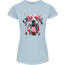 Atistic Dalmation Dog Womens Petite Cut T-Shirt Light Blue
