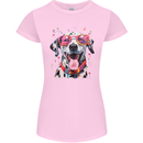 Atistic Dalmation Dog Womens Petite Cut T-Shirt Light Pink
