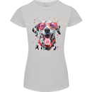 Atistic Dalmation Dog Womens Petite Cut T-Shirt Sports Grey