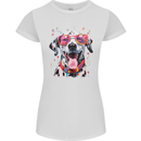 Atistic Dalmation Dog Womens Petite Cut T-Shirt White
