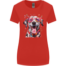 Atistic Dalmation Dog Womens Wider Cut T-Shirt Red