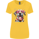 Atistic Dalmation Dog Womens Wider Cut T-Shirt Yellow