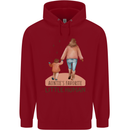 Aunties Favourite Human Funny Niece Nephew Childrens Kids Hoodie Red