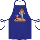 Aunties Favourite Human Funny Niece Nephew Cotton Apron 100% Organic Royal Blue