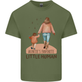 Aunties Favourite Human Funny Niece Nephew Mens Cotton T-Shirt Tee Top Military Green