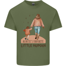 Aunties Favourite Human Funny Niece Nephew Mens Cotton T-Shirt Tee Top Military Green