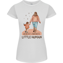 Aunties Favourite Human Funny Niece Nephew Womens Petite Cut T-Shirt White