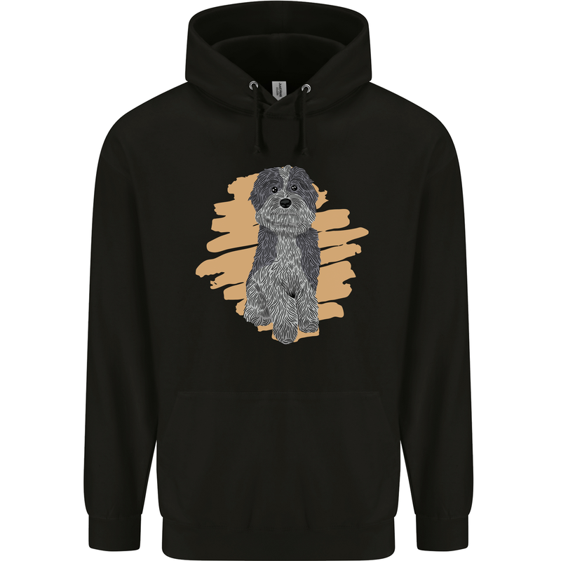 Aussie Doodle Childrens Kids Hoodie Black