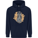 Aussie Doodle Childrens Kids Hoodie Navy Blue