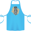 Aussie Doodle Cotton Apron 100% Organic Turquoise