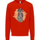 Aussie Doodle Kids Sweatshirt Jumper Bright Red