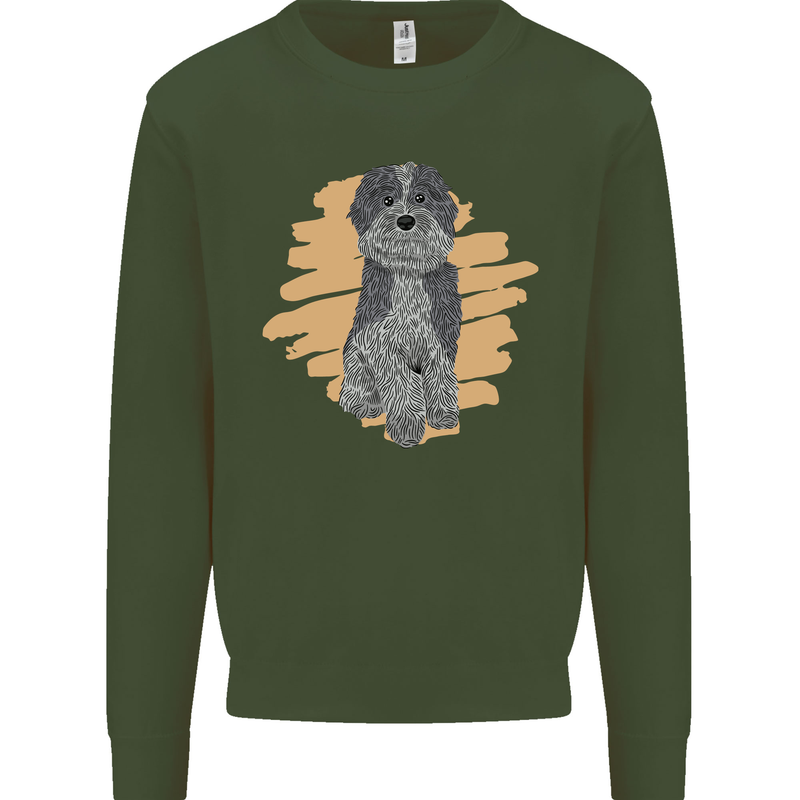 Aussie Doodle Kids Sweatshirt Jumper Forest Green