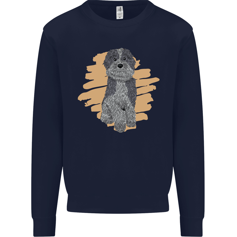 Aussie Doodle Kids Sweatshirt Jumper Navy Blue