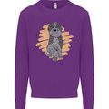 Aussie Doodle Kids Sweatshirt Jumper Purple