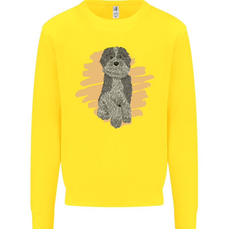 Aussie Doodle Kids Sweatshirt Jumper Yellow