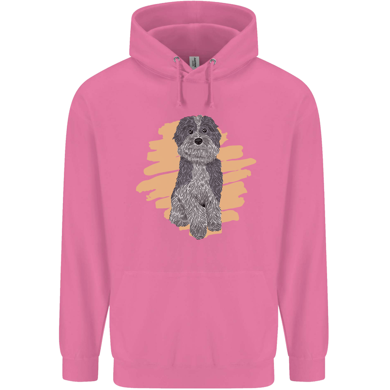 Aussie Doodle Mens 80% Cotton Hoodie Azelea