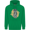 Aussie Doodle Mens 80% Cotton Hoodie Irish Green