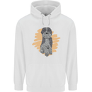 Aussie Doodle Mens 80% Cotton Hoodie White