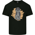 Aussie Doodle Mens Cotton T-Shirt Tee Top Black