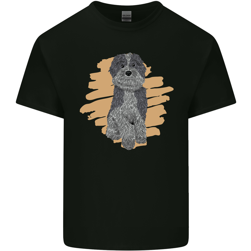 Aussie Doodle Mens Cotton T-Shirt Tee Top Black
