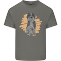 Aussie Doodle Mens Cotton T-Shirt Tee Top Charcoal